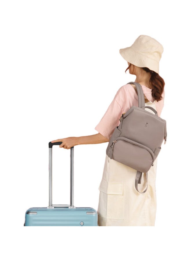 Echolac Backpack For Women, Fashionable Travel Bag, Casual Bookbag, Versatile Bag, Gift For Girlfriend, Ckp2075, Mica Gray, Size M - Image 2