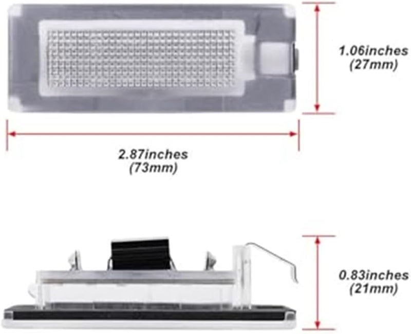 Wivplex 2Pcs License Plate Light for Fiat, Peugeot, Citroen - Image 5