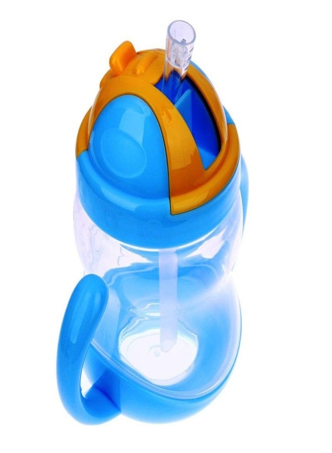 LAFILLETTE Present Beautiful Design and Attractive Color Kids Soft Straw Insulated Juice Sipper Training Cup with Handles (Blue) - Image 5