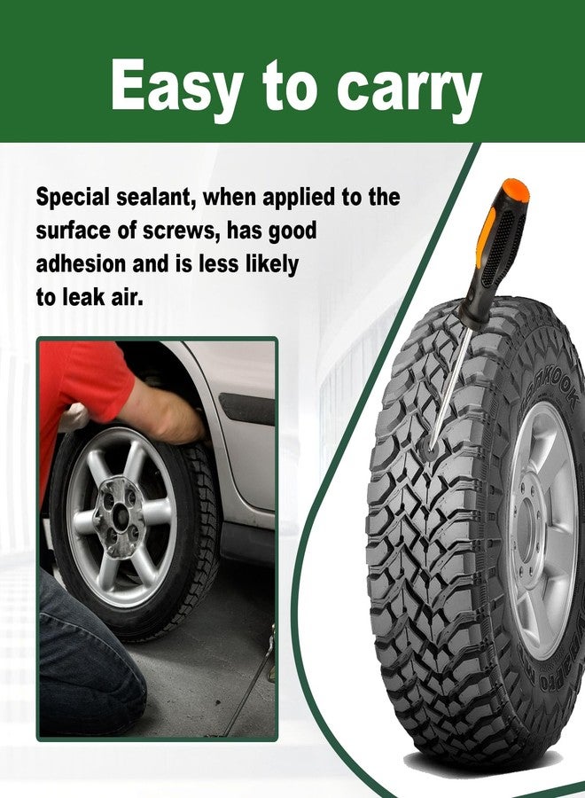 LTDCVTR 40Pcs Tire Repair Rubber Nail, Spiral Rubber Nails & Screw Plugs Tire Repair Kit Self-Service Vacuum Tire Puncture Repair Tool for Car, Motorcycle, Truck, Tractor, Jp -Reliable Tire Repair - Image 5