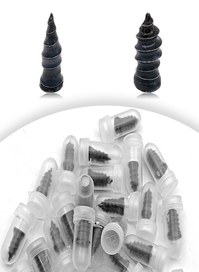 LTDCVTR 40Pcs Tire Repair Rubber Nail, Spiral Rubber Nails & Screw Plugs Tire Repair Kit Self-Service Vacuum Tire Puncture Repair Tool for Car, Motorcycle, Truck, Tractor, Jp -Reliable Tire Repair - Image 1