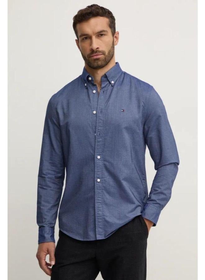 Tommy Hilfiger Classic Shirt - Blue- Available in all sizes(slim fit)