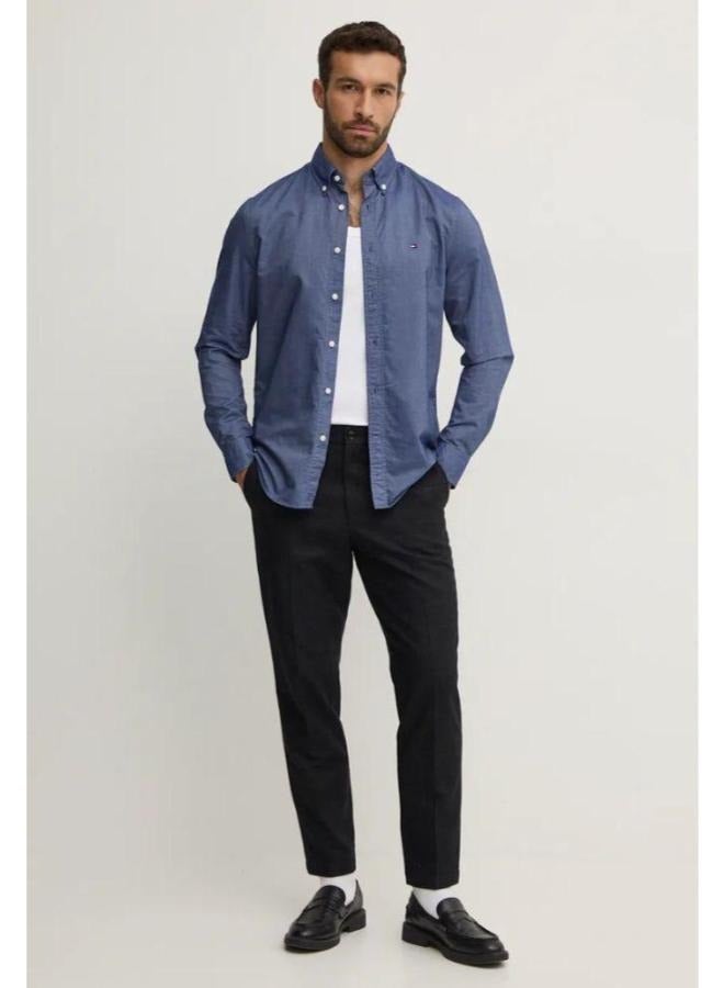 Tommy Hilfiger Classic Shirt - Blue- Available in all sizes(slim fit)