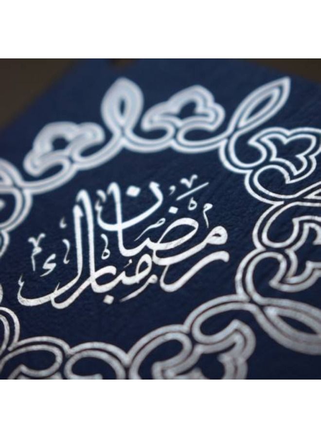 ThePartyPopper Diamond Shaped Ramadan Mubarak Foiled Gift Tags Pack of 10 – Blue - Image 2