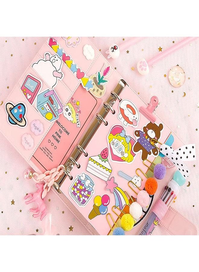Beauenty DIY Lined Journal Sketchbook Pocket Planner Girls Diary Cute Notepads Stationery Notebooks Journals School Office Supplies  - Image 3