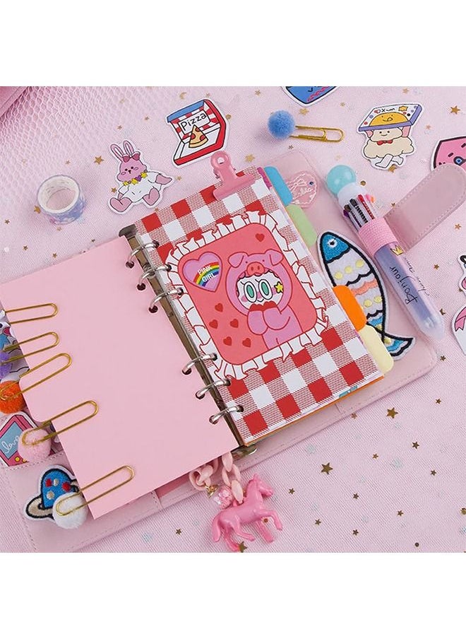 Beauenty DIY Lined Journal Sketchbook Pocket Planner Girls Diary Cute Notepads Stationery Notebooks Journals School Office Supplies  - Image 2