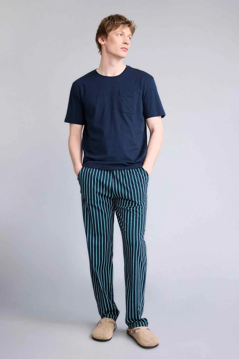 DeFacto Regular Fit Short Sleeve 2 Piece Pajama Set