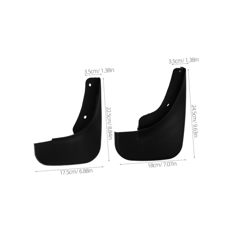 2003 Car Mud Flaps Set 4pcs Soft Rubber Splash Guards Tire Protector - Image 3