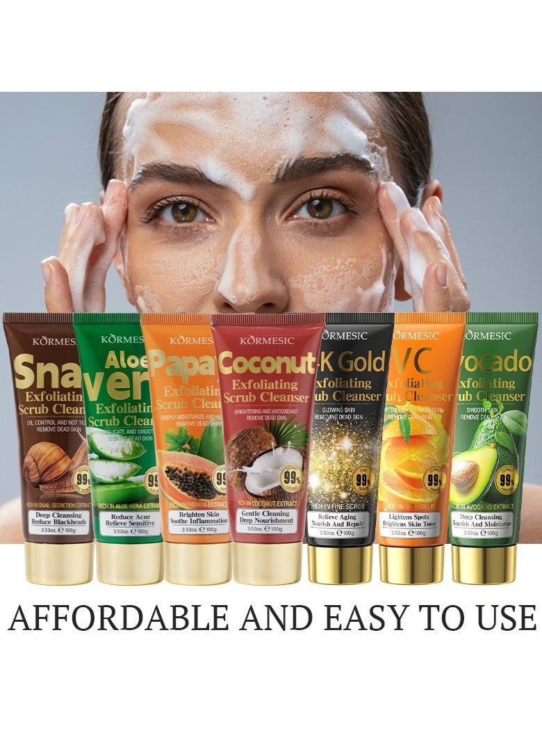 Kormesic 2pcs Coconut Scrub Cleanser 100g - Nourishing & Exfoliating - Image 5