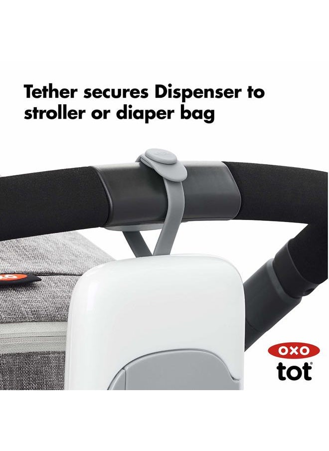OXO Tot On-The-Go Wipes Dispenser- Gray, 1 Count (Pack of 1)  - Image 4