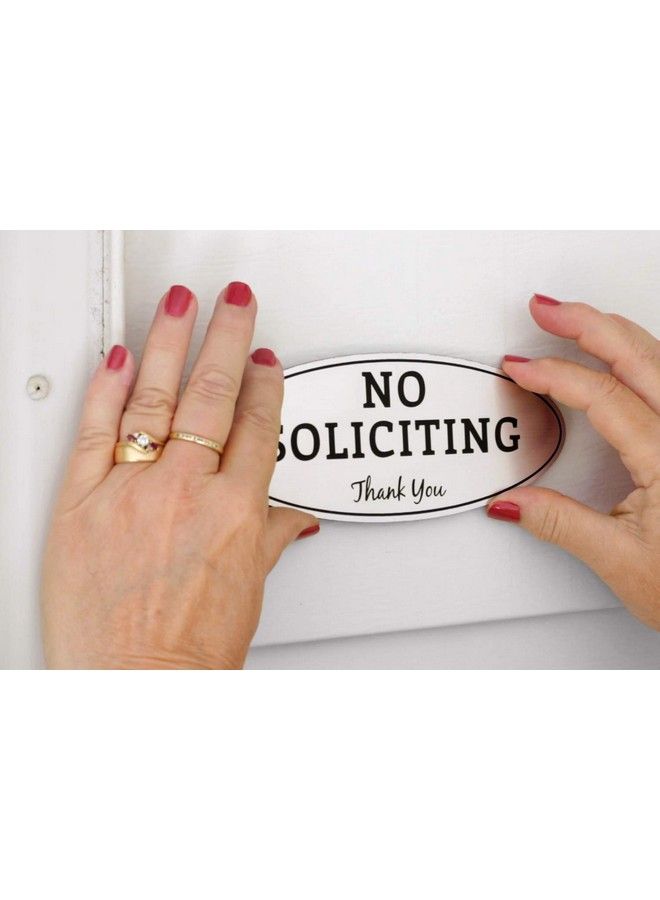 ExcelMark No Soliciting Sign Digitally Printed Indoor Outdoor Sign Durable Uv And Weather Resistant (Small 2" X 5" Black With Gold Letters) - Image 5