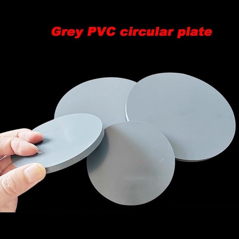 Grey PVC Round Plastic Hard Board 150mm Diameter 15mm Thickness 1 Piece - Image 4