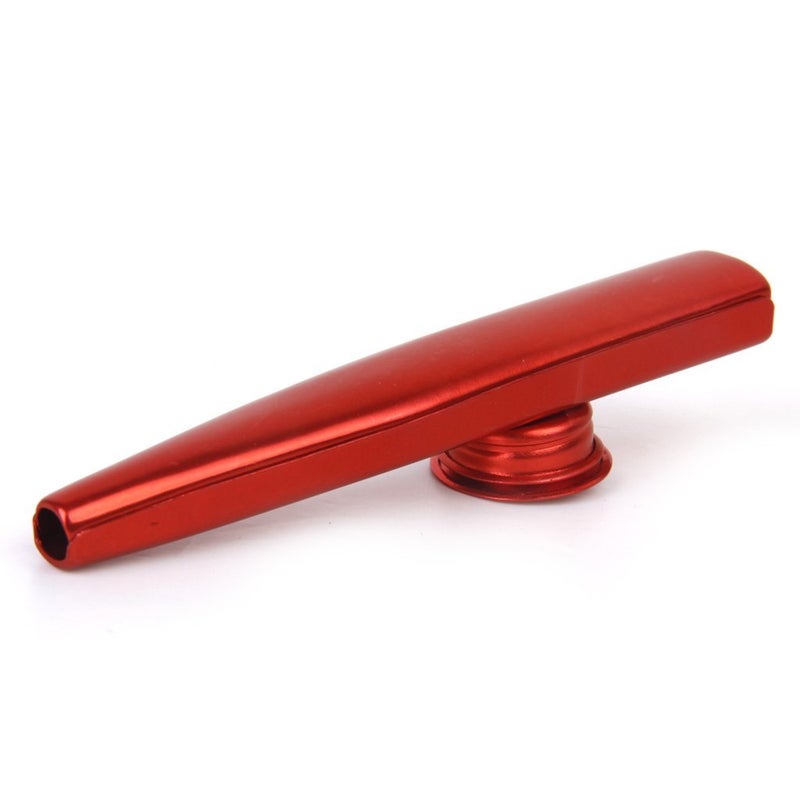 Justec - Aluminum Alloy 5 Membrane Flute Diaphragm Mouth Kazoos (Red) - Image 2