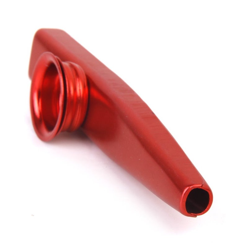 Justec - Aluminum Alloy 5 Membrane Flute Diaphragm Mouth Kazoos (Red) - Image 4