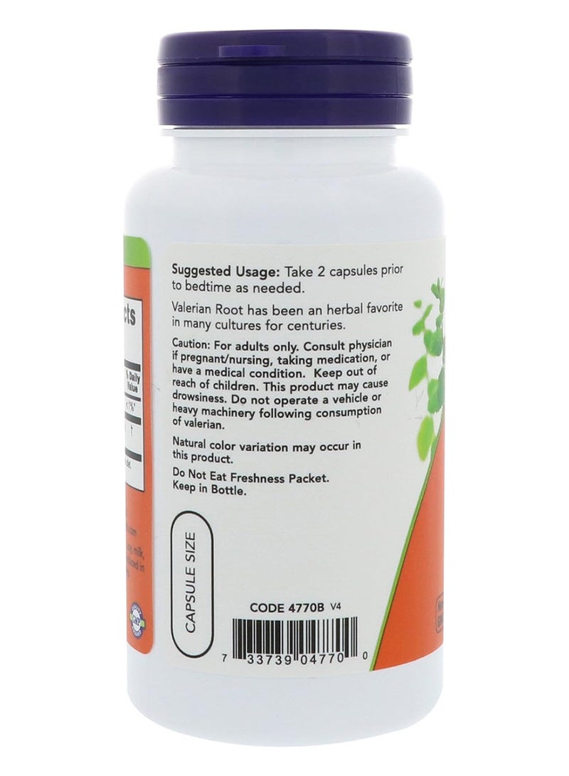 now Valerian Root, 500mg, 100 Capsules 50 Servings - Image 3