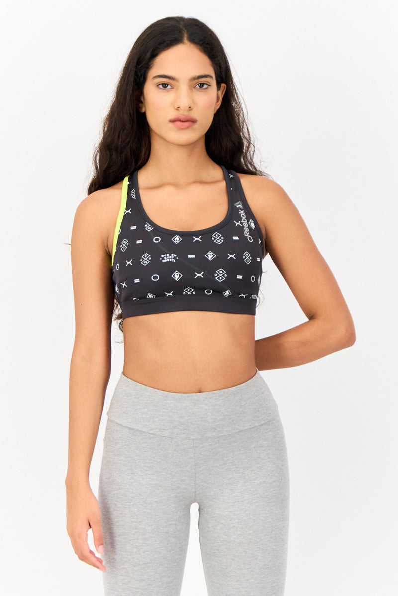 Reebok حمالة صدر رياضية للنساء بدون حشوة، متعددة الألوان - Image 1