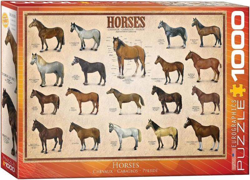 EuroGraphics Horses 1000 Piece Puzzle