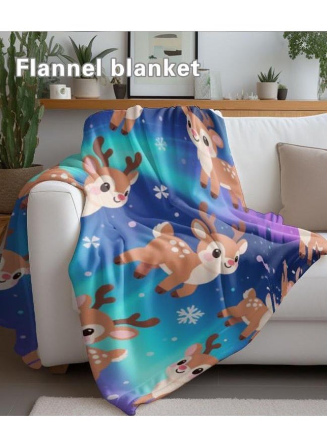 عام بطانية رقيقة من الفانيلا الكرتونية للأطفال والرضع (دافئة ومريحة، ومناسبة للنوم والألعاب) 70 سم * 100 سم - Image 4