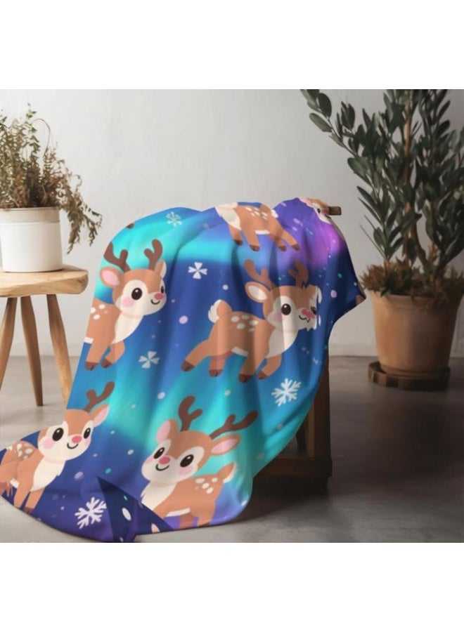 عام بطانية رقيقة من الفانيلا الكرتونية للأطفال والرضع (دافئة ومريحة، ومناسبة للنوم والألعاب) 70 سم * 100 سم - Image 1