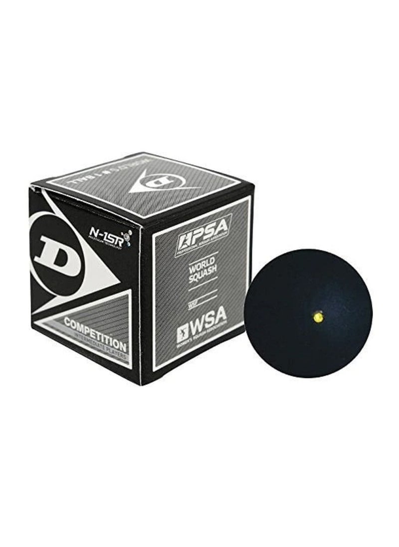 DUNLOP - 12 Pcs Dunlop Squash Balls Single Yellow Dot - Image 1