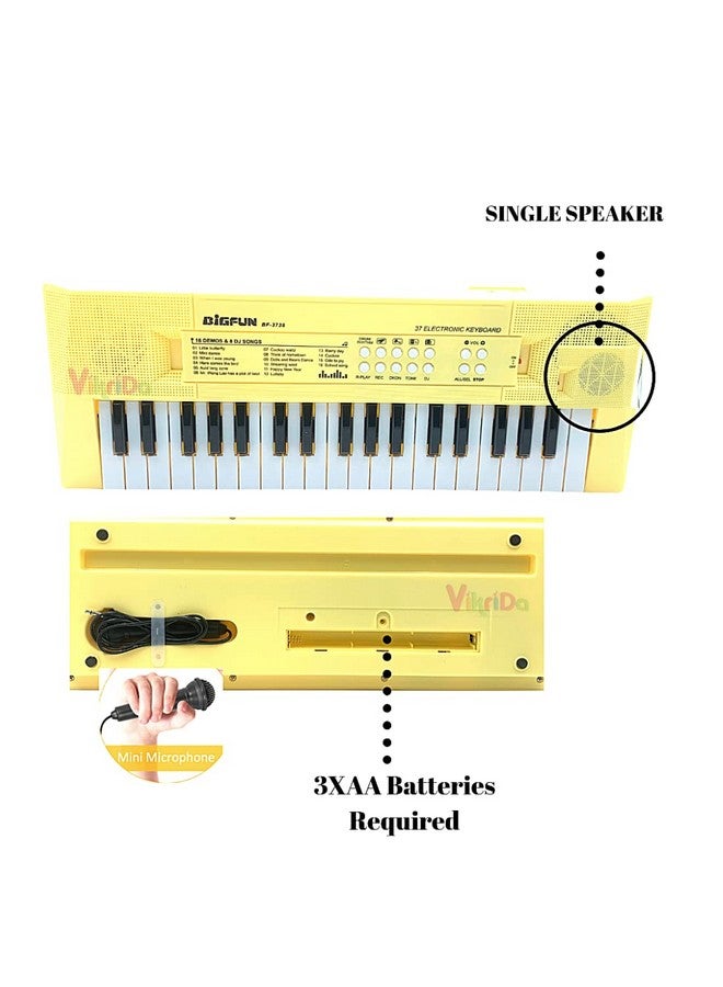 VikriDA Kids Keyboard Piano, 37 Keys Piano Keyboard for Kids Musical Instrument Gift Toys for Over 3 Year Old Children - Image 2