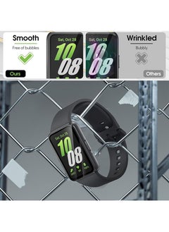 SNBFA 3 PCS Watch Screen Protector for Samsung Galaxy Fit 3, Tempered Glass Ultra Thin HD Full Coverage Anti-Scratch  - Image 2