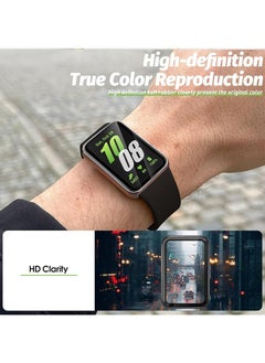 SNBFA 3 PCS Watch Screen Protector for Samsung Galaxy Fit 3, Tempered Glass Ultra Thin HD Full Coverage Anti-Scratch  - Image 3