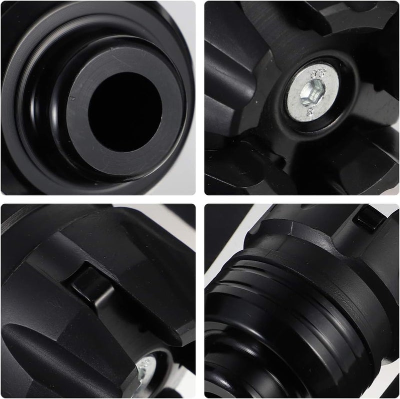 GONAMA Universal 28MM Motorcycle Fork Frame Sliders - PVC Front & Rear Wheel Anti-Crash Pad Protector for Motorbikes Motorcycle Frame Sliders Compatible with for All Bike (Black) - Image 3