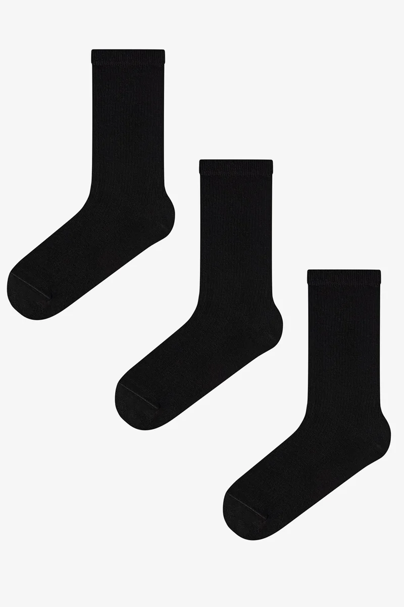 Penti PENTI Double Cotton Ribbed Crew Socks