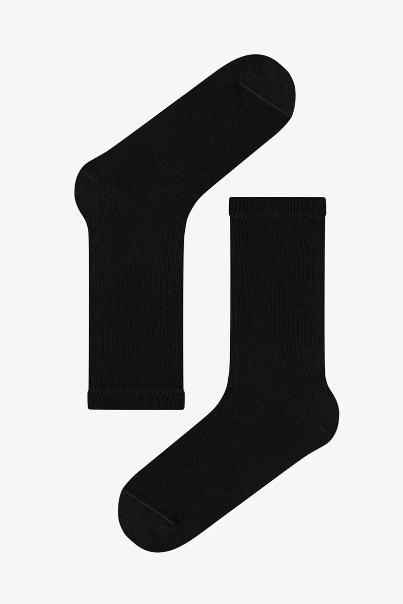 Penti PENTI Double Cotton Ribbed Crew Socks