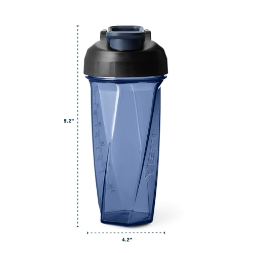 YETI Yonder Helimix Vortex Blender Shaker Bottle Holds up to 27oz | No Blending Ball or Whisk | USA Made | Portable Pre Workout Whey Protein Drink Shaker Cup | Dishwasher Safe, Charcoal - Image 4