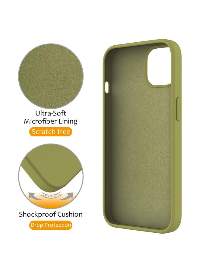 S-TOP Case For iPhone 12 Pro Liquid Silicone MagSafe Magnetic Phone Case with Ring Holder - Image 4