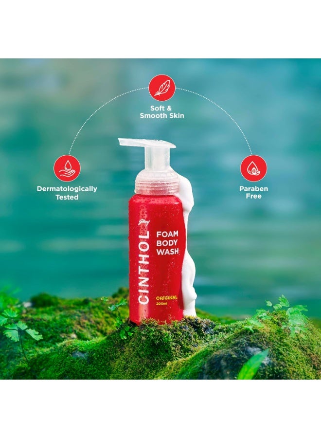 Cinthol Original Foam Body Wash, 200ml - Image 5