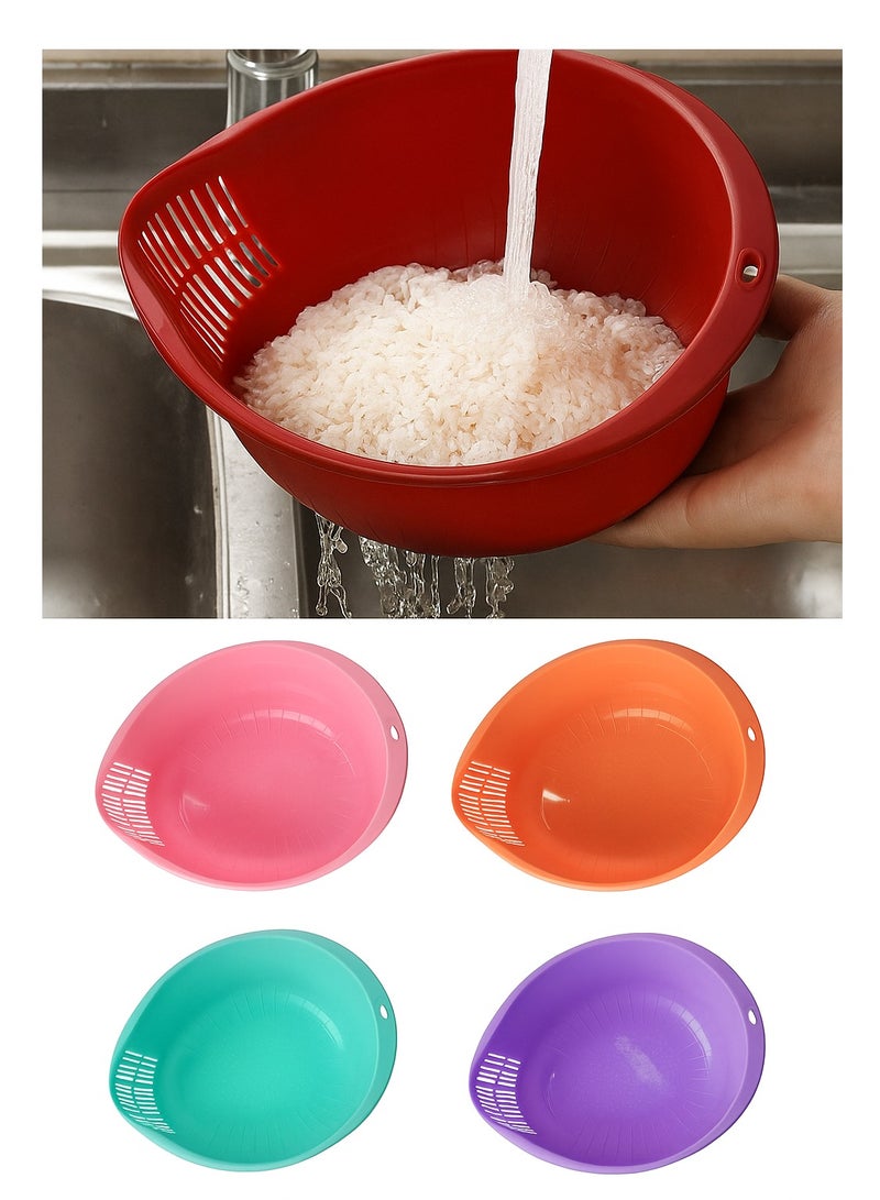 فافيلا مصفاة للارز من البلاستيك الأمن للطعام-كود 646-متعدد الالوان- قطعة واحدة - Image 1