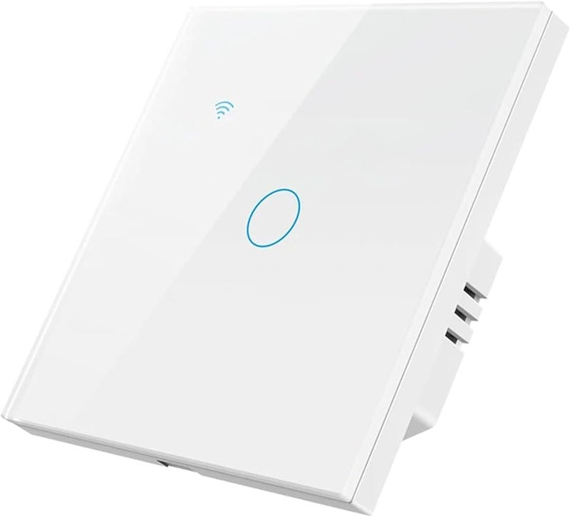 مفتاح الضوء الذكي للواي فاي 1 2 3 4 عصابة لمس الاتحاد الأوروبي 220 فولت سلك محايد اختياري 101jl أبيض 01 - Image 2