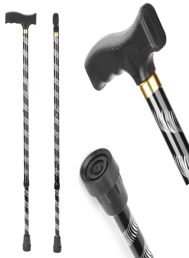 iwalk; Changing Lives Walking Stick Aluminium (Black Carved) - Image 1