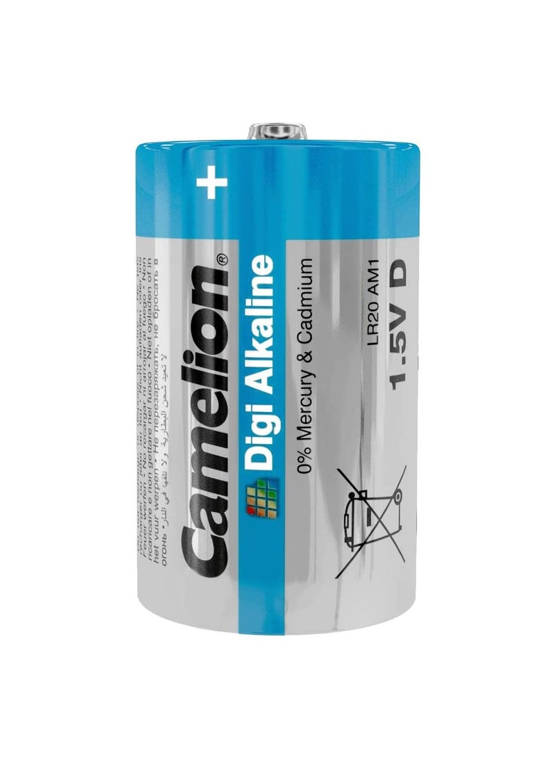 Camelion Camelion LR 20 D Mono Digi Alkaline Battery (Pack of 2)  - Image 2