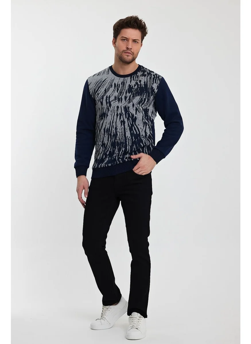الكسندر جاردي Patterned Knit Sweater (9606)