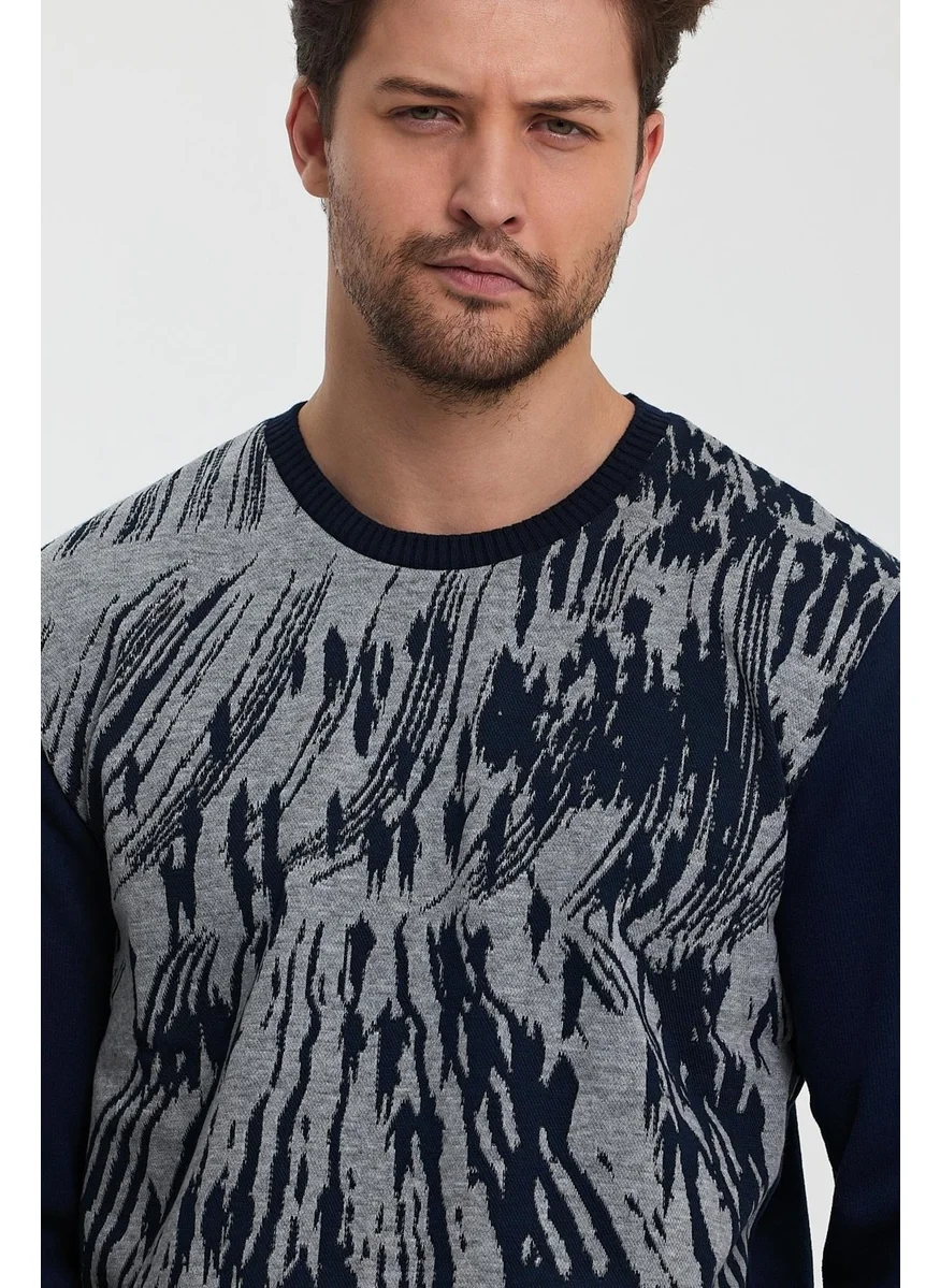 الكسندر جاردي Patterned Knit Sweater (9606)
