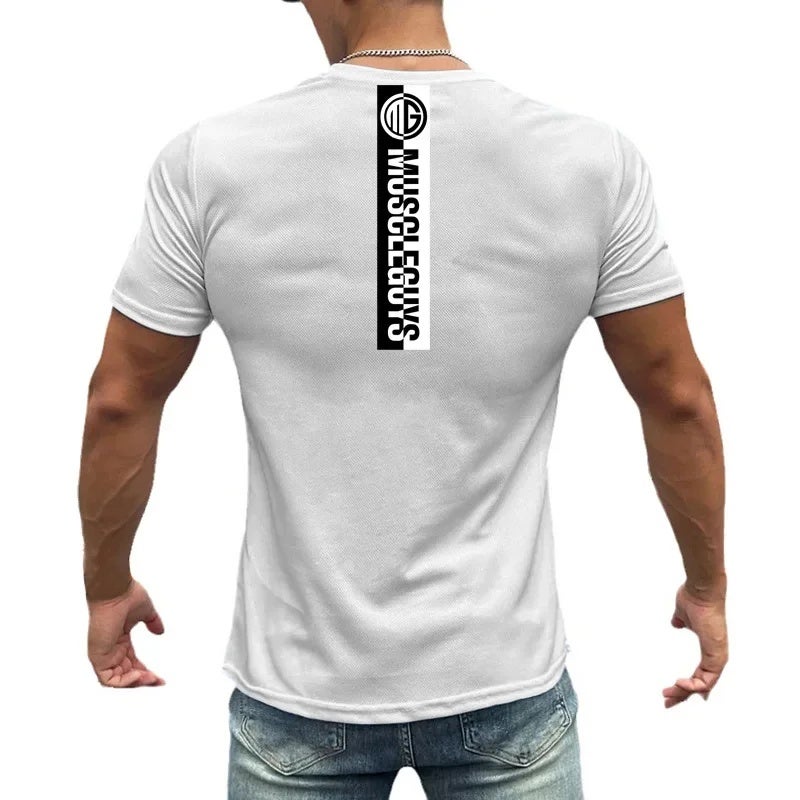 Men''s quick-drying short-sleeved cross-border sportswear T-shirt fitness sweatshirt summer new mesh breathable - Image 5