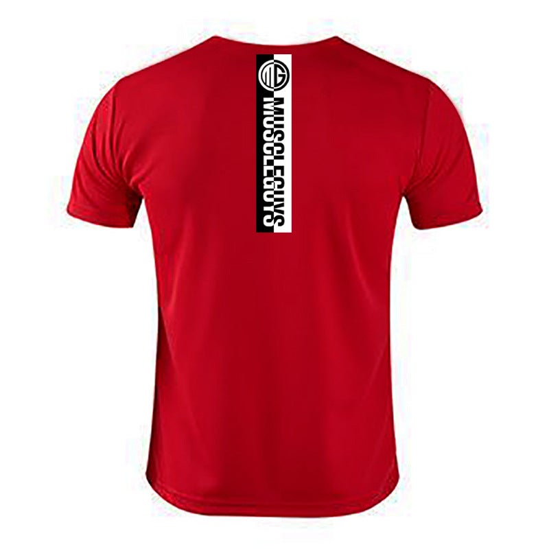 Men''s quick-drying short-sleeved cross-border sportswear T-shirt fitness sweatshirt summer new mesh breathable - Image 1