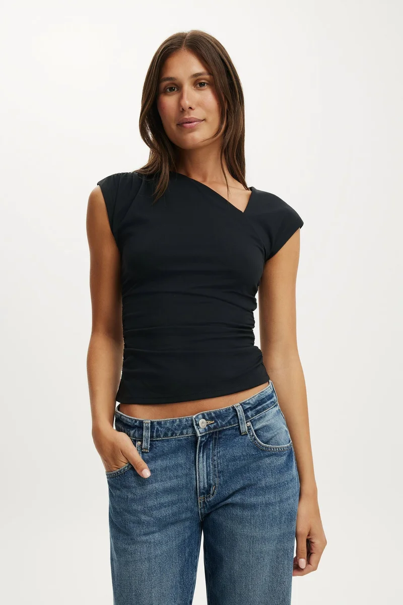 Cotton On SCOUT ASYMMETRIC SHORT SLEEVE