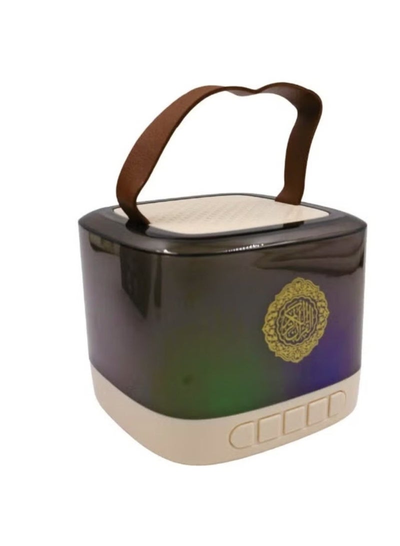 Telawah Mini Portable Quran Speaker Colorful Lights For Ramadan With Remote Control 16 Voices,18 Languages with Smart App - Image 2