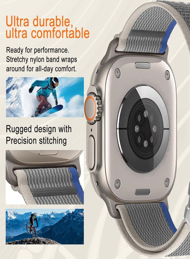 surundo Trail Loop Nylon Band - Compatible with Apple Watch Ultra 2 Band/Ultra Bands 49mm 45mm 44mm Men Women, Braided Elastic Weave Sport Strap for iWatch Ultra 2, iWatch Ultra Series 10 46mm SE/9/8/7/6/5 - Image 4