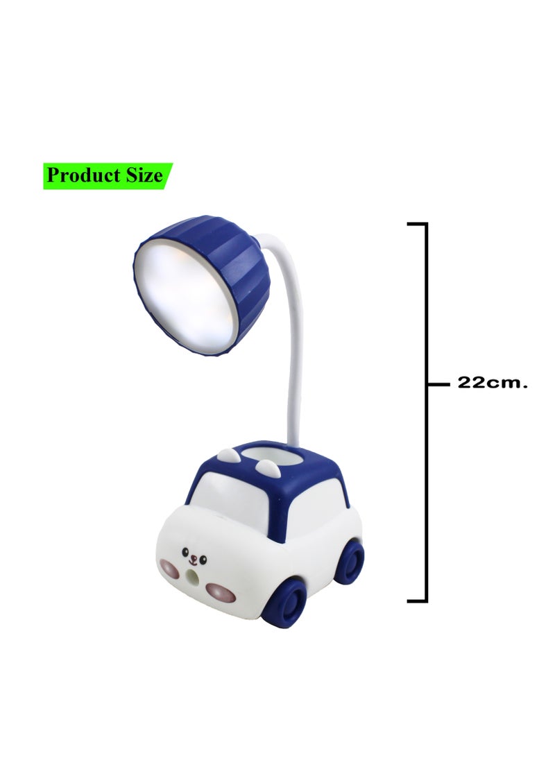 Generic Rechargeable little LED desk lamp for children Small Study Lamp Desk Light with Flexible Gooseneck for Eye Comfort  - Image 2