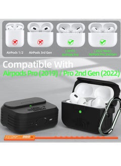 Excefore Headphone Protective Cover, Compatible with AirPods Pro 2nd/1st Generation Case Cover, Rugged Military Grade Protective Cover, with Apple AirPods Pro 2022/2019 Charging Case  - Image 2