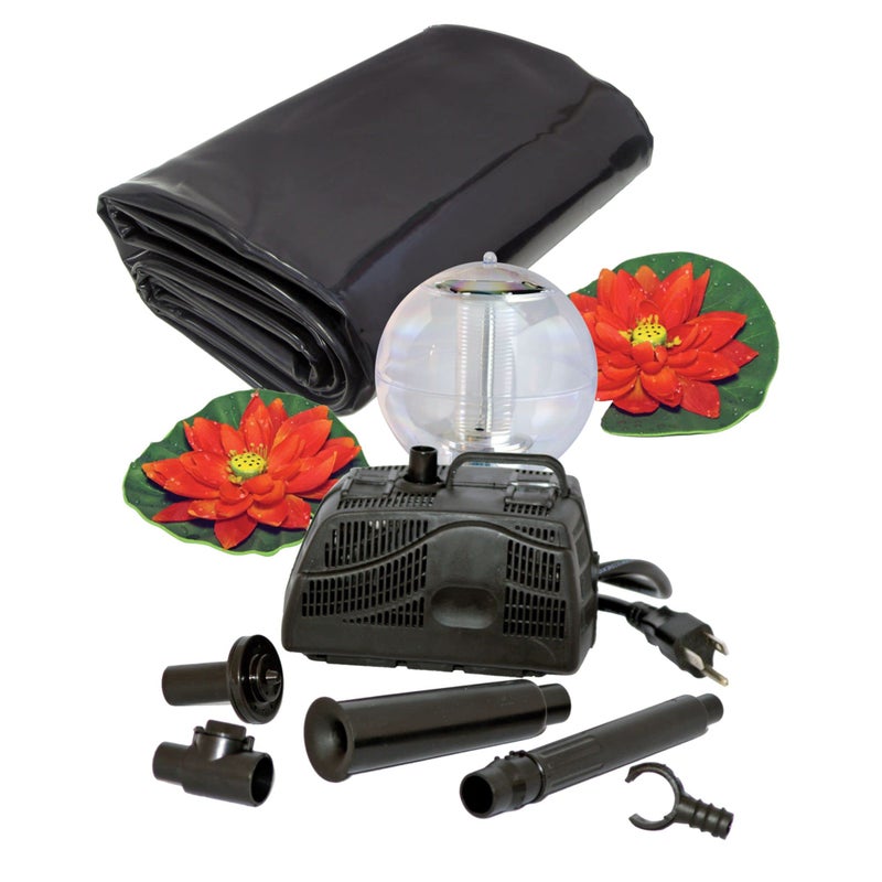 Koolatron Koolscapes 270 Gallon Pond Kit with Lighting, 270 Gallon with Sola, Black - Image 4