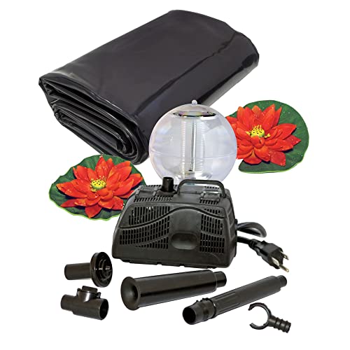 Koolatron Koolscapes 270 Gallon Pond Kit with Lighting, 270 Gallon with Sola, Black - Image 1