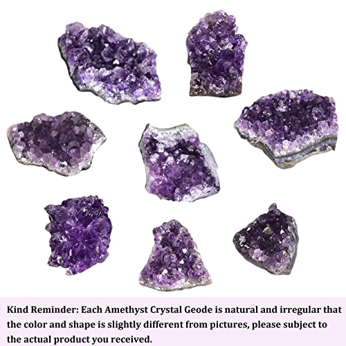 JIC Gem 1.1 Lbs Amethyst Clusters Natural Raw Amethyst Geode Purple Healing Crystal Stones Witchcraft Gemstone Specimen 1-2 Inch - Image 4