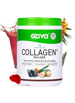 Plant Based Collagen Builder with Biotin & Silica, Acai Berry, Bamboo Shoot, Sea Buckthorn for Anti Aging Beauty, 0.55 lbs, 100% Natural & Vegan Friendly (8.81 oz)